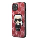 Carcasa Karl Lagerfeld Monogram Ikonik Patch compatibila cu iPhone 13, Rosu 3 - lerato.ro