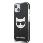 Carcasa Karl Lagerfeld Choupette Head compatibila cu iPhone 13, Negru 3 - lerato.ro