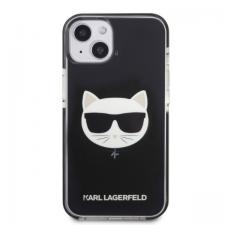 Carcasa Karl Lagerfeld Choupette Head compatibila cu iPhone 13, Negru