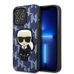 Carcasa Karl Lagerfeld Monogram Ikonik Patch compatibila cu iPhone 13 Pro Max, Albastru 4 - lerato.ro