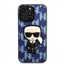 Carcasa Karl Lagerfeld Monogram Ikonik Patch compatibila cu iPhone 13 Pro Max, Albastru