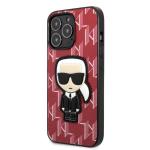 Carcasa Karl Lagerfeld Saffiano Plaque compatibila cu iPhone 13 Pro Max, Rosu 3 - lerato.ro