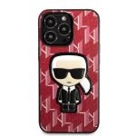 Carcasa Karl Lagerfeld Saffiano Plaque compatibila cu iPhone 13 Pro Max, Rosu 2 - lerato.ro