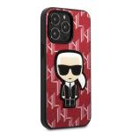 Carcasa Karl Lagerfeld Saffiano Plaque compatibila cu iPhone 13 Pro Max, Rosu 5 - lerato.ro