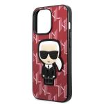 Carcasa Karl Lagerfeld Saffiano Plaque compatibila cu iPhone 13 Pro Max, Rosu 7 - lerato.ro