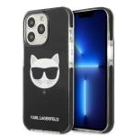 Carcasa Karl Lagerfeld Choupette Head compatibila cu iPhone 13, Black 4 - lerato.ro