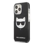 Carcasa Karl Lagerfeld Choupette Head compatibila cu iPhone 13, Black 3 - lerato.ro
