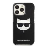 Carcasa Karl Lagerfeld Choupette Head compatibila cu iPhone 13, Black 2 - lerato.ro