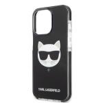Carcasa Karl Lagerfeld Choupette Head compatibila cu iPhone 13, Black 7 - lerato.ro