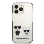 Carcasa Karl Lagerfeld Karl and Choupette compatibila cu iPhone 13 Pro Max, Alb 2 - lerato.ro