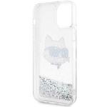 Carcasa Karl Lagerfeld Glitter Choupette Head compatibila cu iPhone 12 Pro / 12, Silver 8 - lerato.ro