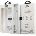 Carcasa Karl Lagerfeld Glitter Choupette Head compatibila cu iPhone 12 Pro / 12, Silver 9 - lerato.ro
