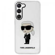 Carcasa Karl Lagerfeld Ikonik Karl compatibila cu Samsung Galaxy S23 Plus, Transparent
