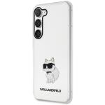 Carcasa Karl Lagerfeld Ikonik Choupette compatibila cu Samsung Galaxy S23, Transparent 3 - lerato.ro