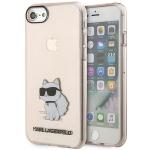 Carcasa Karl LagerfeldI konik Choupette compatibila cu iPhone 7 / 8 / SE 2020/2022, Roz 6 - lerato.ro