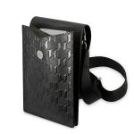 Geanta universala Karl Lagerfeld Monogram Plate, 18.5 x 11.5 x 2 cm, 5 compartimente, Negru 4 - lerato.ro