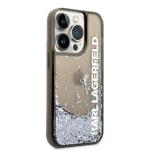 Carcasa Karl Lagerfeld Liquid Glitter Elong compatibila cu iPhone 14 Pro Max, Negru 5 - lerato.ro
