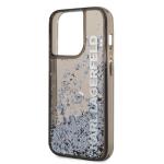 Carcasa Karl Lagerfeld Liquid Glitter Elong compatibila cu iPhone 14 Pro Max, Negru 6 - lerato.ro