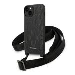 Carcasa Karl Lagerfeld Monogram Plaque Logo Strap compatibila cu iPhone 14 Plus, Negru 3 - lerato.ro