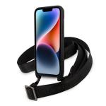 Carcasa Karl Lagerfeld Monogram Plaque Logo Strap compatibila cu iPhone 14 Plus, Negru 5 - lerato.ro