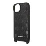 Carcasa Karl Lagerfeld Monogram Plaque Logo Strap compatibila cu iPhone 14 Plus, Negru 6 - lerato.ro