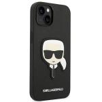 Carcasa Karl Lagerfeld Saffiano Karl Head Patch compatibila cu iPhone 14 Plus, Negru 5 - lerato.ro