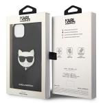Carcasa Karl Lagerfeld Saffiano Choupette Head Patch compatibila cu iPhone 14 Plus, Negru 9 - lerato.ro