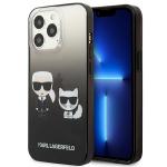 Carcasa Karl Lagerfeld Ikonik Karl and Choupette compatibila cu iPhone 13 / 13 Pro, Negru 4 - lerato.ro