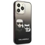 Carcasa Karl Lagerfeld Ikonik Karl and Choupette compatibila cu iPhone 13 / 13 Pro, Negru 5 - lerato.ro