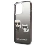 Carcasa Karl Lagerfeld Ikonik Karl and Choupette compatibila cu iPhone 13 / 13 Pro, Negru 7 - lerato.ro