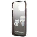 Carcasa Karl Lagerfeld Ikonik Karl and Choupette compatibila cu iPhone 13 / 13 Pro, Negru 8 - lerato.ro