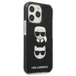 Carcasa Karl Lagerfeld Karl and Choupette Head compatibila cu iPhone 13 / 13 Pro, Negru 5 - lerato.ro