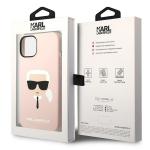 Carcasa Karl Lagerfeld Silicon Karl Head compatibila cu iPhone 14 Plus, Roz 9 - lerato.ro