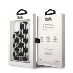 Carcasa Karl Lagerfeld Liquid Glitter Monogram compatibila cu iPhone 14 Plus, Negru 9 - lerato.ro