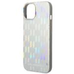 Carcasa Karl Lagerfeld Monogram Iridescent compatibila cu iPhone 14 Plus, Silver 7 - lerato.ro