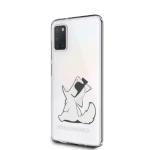 Carcasa Karl Lagerfeld Choupette Fun compatibila cu Samsung Galaxy A31, Transparent 3 - lerato.ro