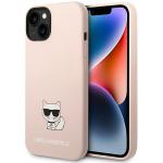 Carcasa Karl Lagerfeld Silicone Choupette Body compatibila cu iPhone 14 Plus, Roz 4 - lerato.ro
