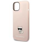 Carcasa Karl Lagerfeld Silicone Choupette Body compatibila cu iPhone 14 Plus, Roz 7 - lerato.ro