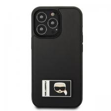 Carcasa Karl Lagerfeld Ikonik Patch compatibila cu iPhone 13 Pro Max, Negru