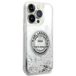 Carcasa Karl Lagerfeld Liquid Glitter RSG compatibila cu iPhone 14 Pro, Silver 5 - lerato.ro