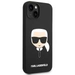 Carcasa Karl Lagerfeld Silicone Karl Head compatibila cu iPhone 14 Plus, Negru 5 - lerato.ro