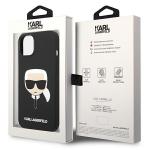 Carcasa Karl Lagerfeld Silicone Karl Head compatibila cu iPhone 14 Plus, Negru 9 - lerato.ro