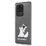 Carcasa Karl Lagerfeld Choupette Fun compatibila cu Samsung Galaxy S20 Ultra, Transparent 3 - lerato.ro