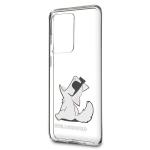 Carcasa Karl Lagerfeld Choupette Fun compatibila cu Samsung Galaxy S20 Ultra, Transparent 4 - lerato.ro