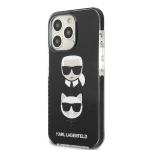 Carcasa Karl Lagerfeld Karl and Choupette Head compatibila cu iPhone 13 Pro Max, Negru 3 - lerato.ro