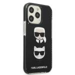 Carcasa Karl Lagerfeld Karl and Choupette Head compatibila cu iPhone 13 Pro Max, Negru 5 - lerato.ro