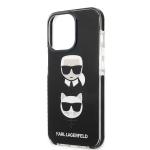 Carcasa Karl Lagerfeld Karl and Choupette Head compatibila cu iPhone 13 Pro Max, Negru 7 - lerato.ro