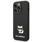 Carcasa Karl Lagerfeld Silicone Choupette Body compatibila cu iPhone 14 Pro, Negru 3 - lerato.ro