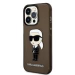 Carcasa Karl Lagerfeld Ikonik Karl compatibila cu iPhone 14 Pro, Negru 3 - lerato.ro