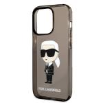 Carcasa Karl Lagerfeld Ikonik Karl compatibila cu iPhone 14 Pro, Negru 7 - lerato.ro